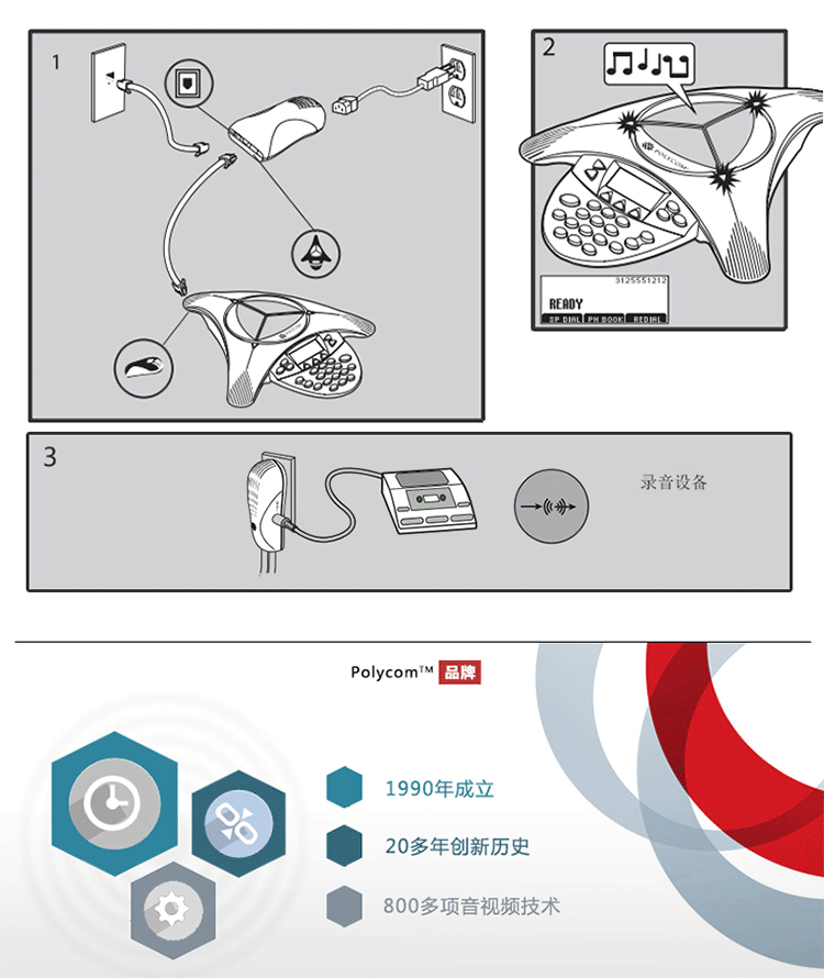 宝利通Polycom SoundStation 2W标准型