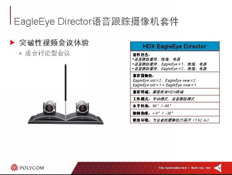 宝利通（Polycom）语音跟踪主任兔眼追踪支架